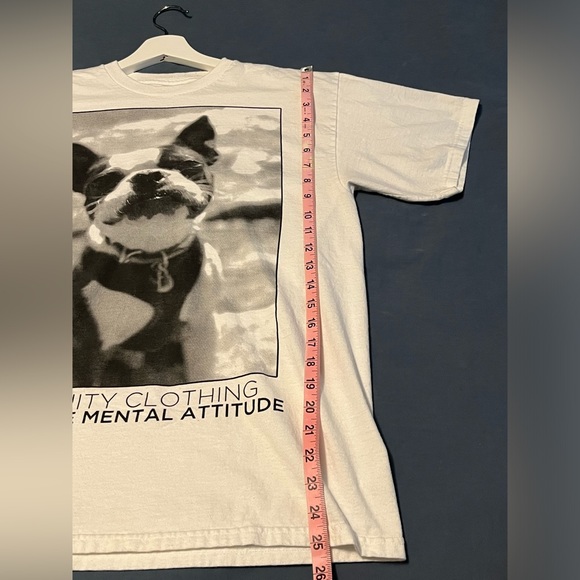 White and black dog tshirt size M - Picture 6 of 6